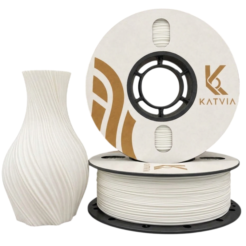 Katvia Beyaz PLA Filament 1.75mm 1Kg 3D Yazıcı Filamenti