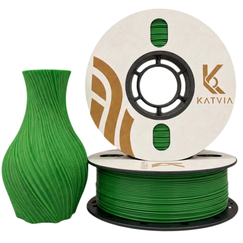 Katvia Koyu Yeşil PLA Filament 1.75mm 1Kg 3D Yazıcı Filamenti