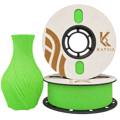 Katvia 3D PLA Filament Transparan Yeşil 1.75mm 1Kg