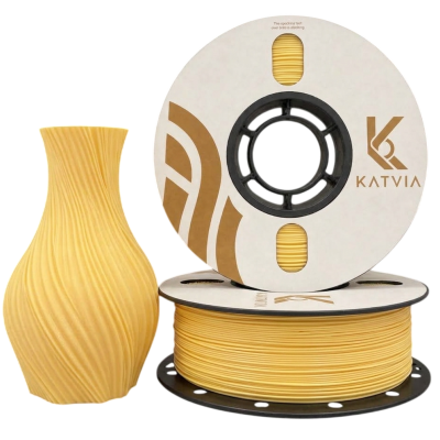 Katvia 3D PLA Filament Mat Sarı Pastel 1.75mm 1Kg
